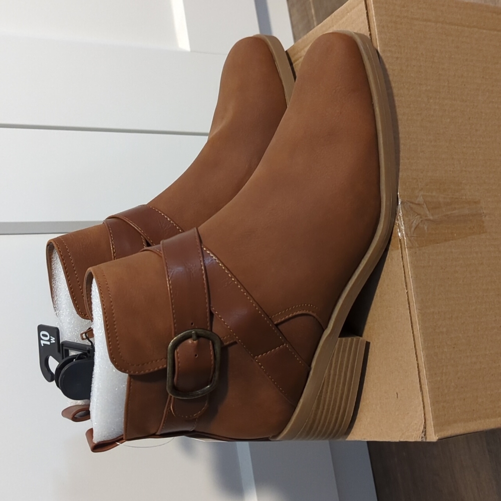 Cognac Ankle Boots